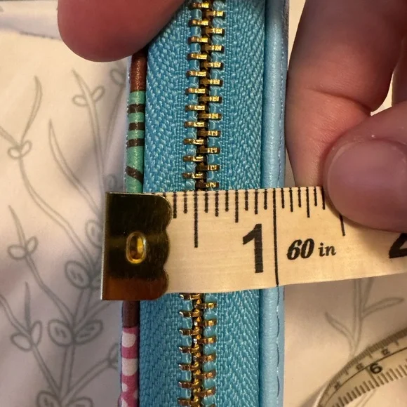 Dachshund Pattern Wallet with Blue Background - Picture 8 of 8